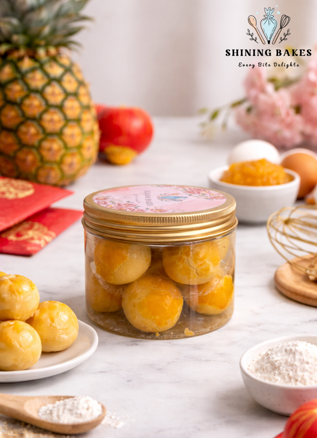 Golden Pineapple Balls
